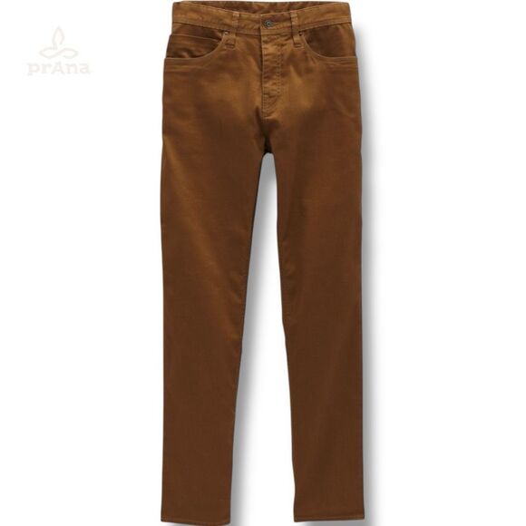 NWT prAna Bridger Slim Tapered Jeans Men’s Size 32x32 in Sepia - Picture 1 of 6
